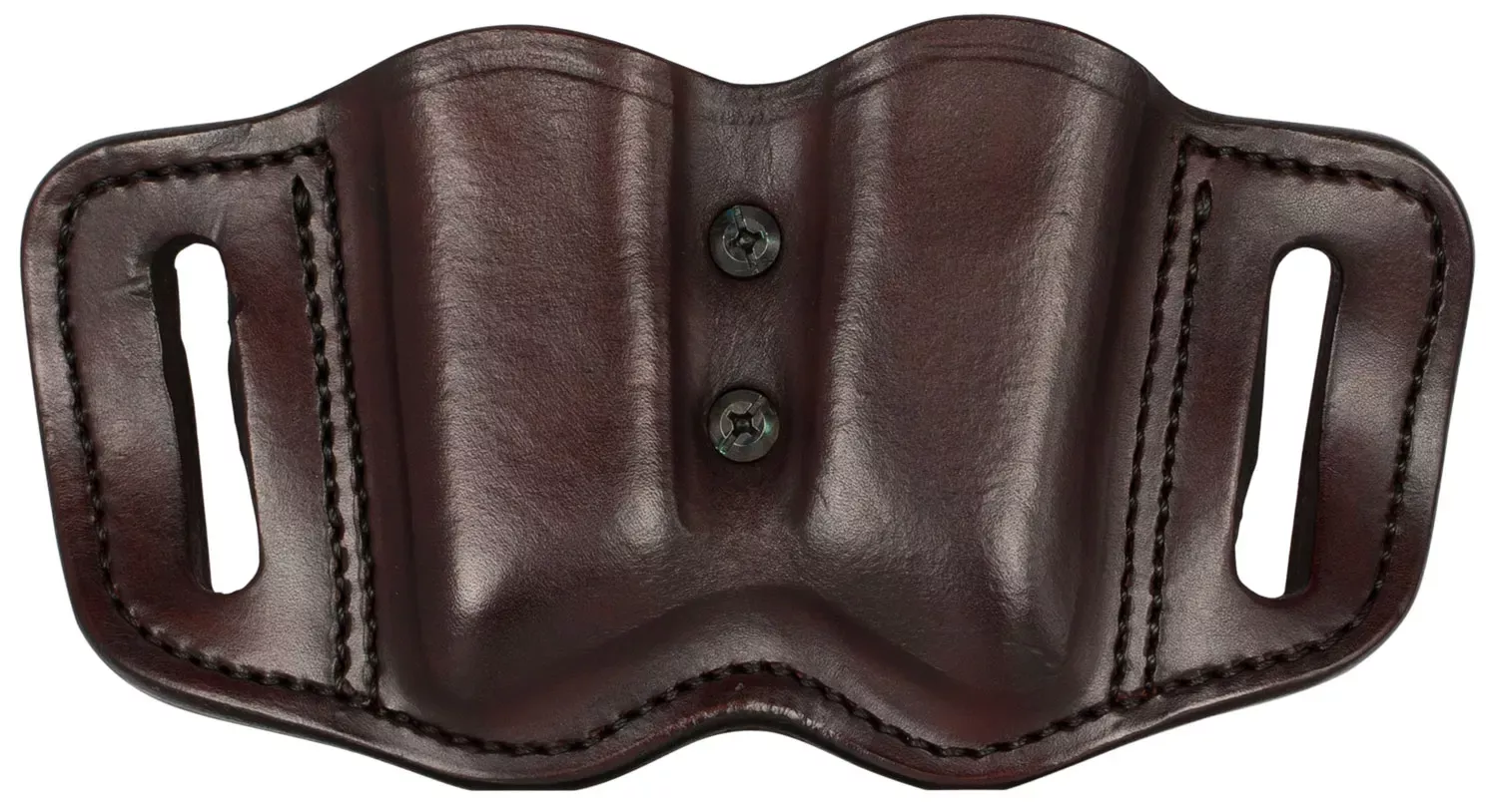 1791 Gunleather MAG-F Double Mag Holster Leather Brown Finish Double Stack