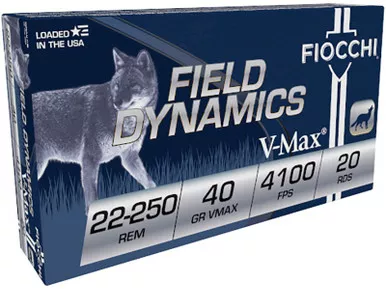 22-250 40gr V-Max 20rd
