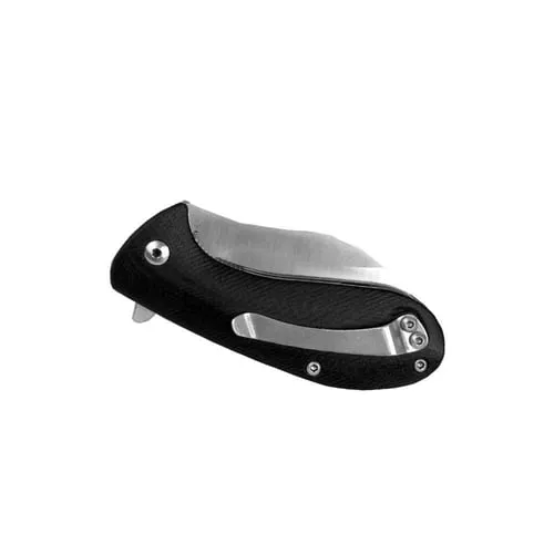 ABKT Elite BB Grunt Folding Knife 2-3/4 Drop Point Blade Black