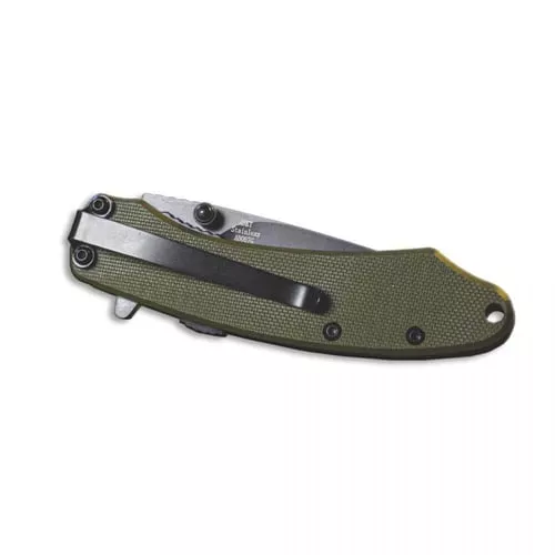 ABKT Elite Ember Folding Knife 2-3/4 Drop Point Blade Green