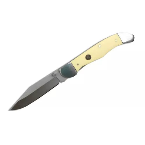 ABKT ROPER PECOS 2.5" LINER LOCK CREAM HANDLES