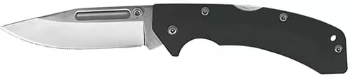 AccuSharp 711C Lockback3" Folding Clip Point Plain Stainless Steel Blade/Black FRN Handle Includes Allen Wrench