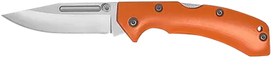 Accusharp 712C Folding Knife, Orange G10 Handle