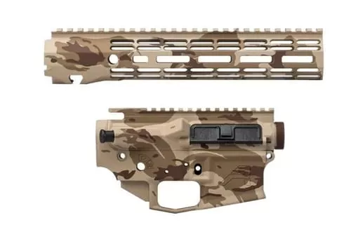 "Aero Precision M4E1 Forged Lower & Upper Builder Set - DCP Cerakote | 10.3"" ATLAS R-ONE M-LOK Rail"