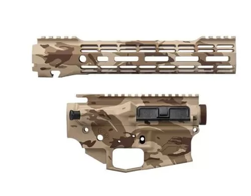 "Aero Precision M4E1 Forged Lower & Upper Builder Set - DCP Cerakote | 10.3"" ATLAS S-ONE M-LOK Rail"
