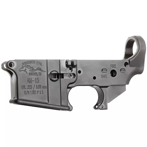 Anderson AM-15 Forged Stripped AR15 Lower Receiver - Black