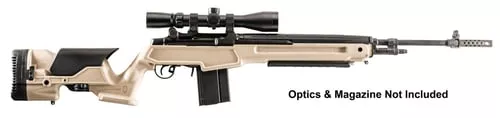 Archangel AAM1ADT Precision StockDesert Tan Synthetic Fixed with Adjustable Cheek Riser for Springfield M1A, M14