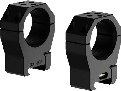 Audere PSR 30mm Scope Rings Medium Black
