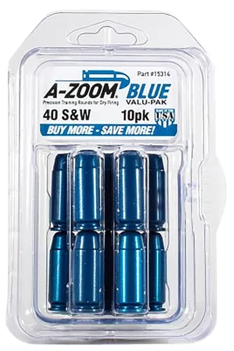 AZOOM SNAP CAPS 40S&W 10/PK BLUE