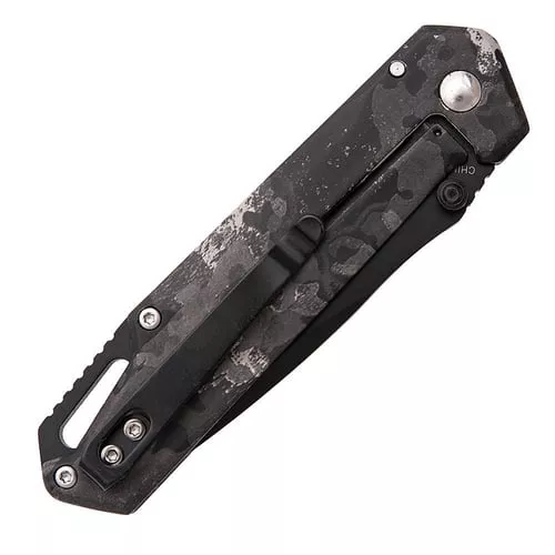 Bear & Son Brisk 3.0 Medium Folding Knife 2-7/8 Drop Point Blade Midnight Camo