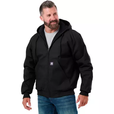 BERNE Men's Heritage Duck Hooded Active Work Jacket (HJ51)