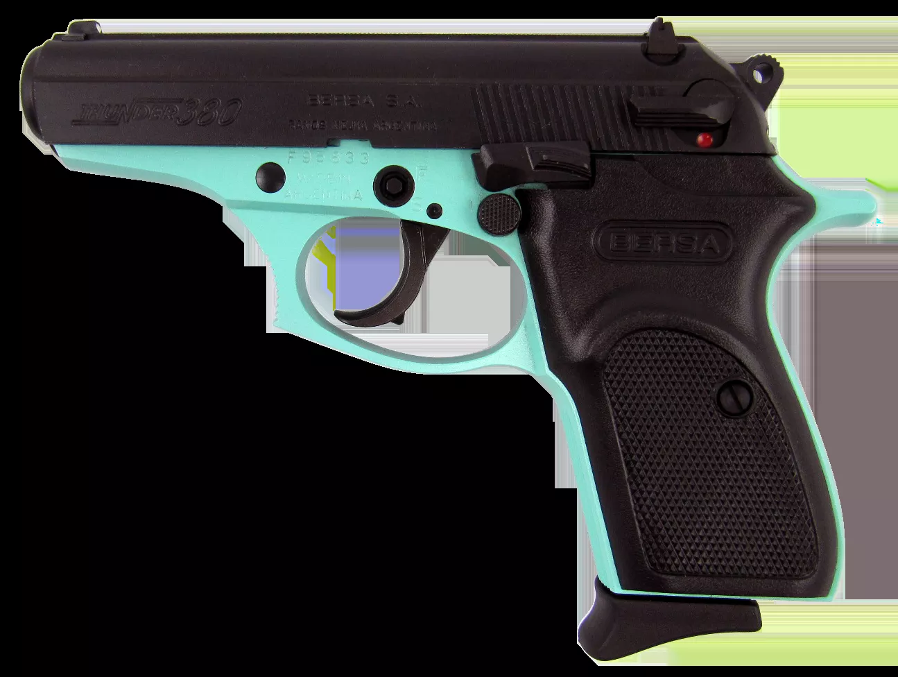 Bersa Thunder 380 ACP 3.50" Pistol Robin Egg Blue Cerakote