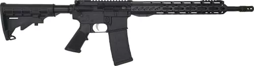 "Big Ordnance Firearm BOF-15 Forged AR-15 Rifle - Black | 5.56 NATO | 16"" Barrel | 13” Fostech Mach 2 Handguard | A2 Flash Hider | Mil Spec Collapsible stock"