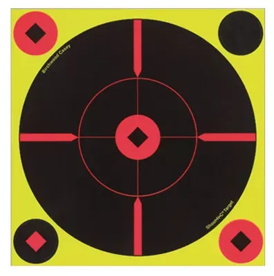Birchwood Casey Shoot-N-C Self-Adhesive Paper Air Rifle/Centerfire Rifle/Rimfire Rifle 8" Bullseye 50/Pkg
