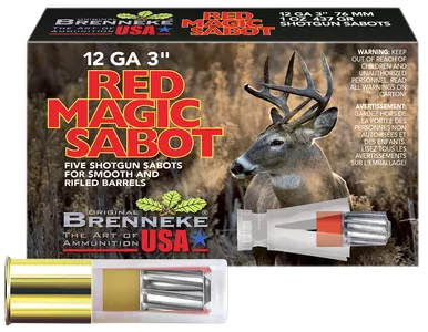Brenneke Red Magic 12 Gauge 3" 1 oz Slug 50 Box