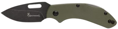 Browning 3220504 Folding Knife, OD Green G10 Handle