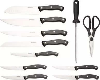 Browning Butcher Block Kitchen Knife Set