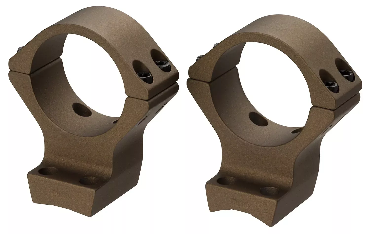 Browning Integrated Scope Mount SystemBurnt Bronze Cerakote Browning X-Bolt 34mm Tube Low Rings X-Lock Mount .400" Mount Height Aluminum Rifle