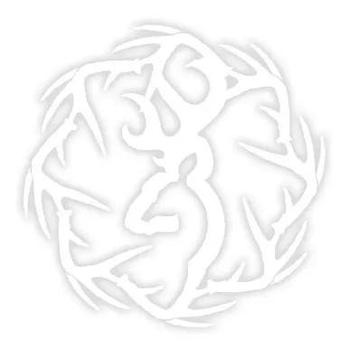 BROWNING Sheds 6in White Decal (3922401647)