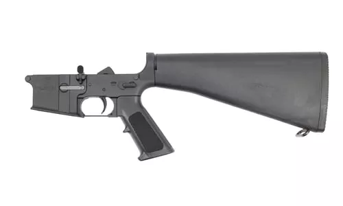 Bushmaster A2 Forged Complete AR15 Lower Receiver - Black | A2 Fixed Stock