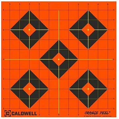 Caldwell Sight-In Target 12 Inch Orange/Black 5-Pack