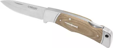 Camillus Classic Lock Back Pocket Knife 3.25" Drop Point Micarta Handle