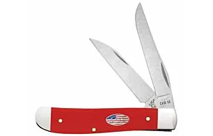 CASE KNIVES AMERICAN WORKMAN RED SNYTHETIC MINI TRAPPER