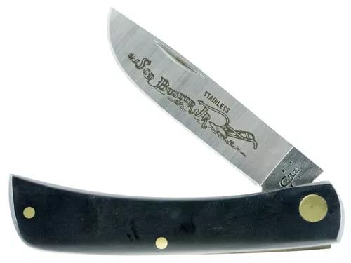 CASE KNIVES BLACK SYNTHETIC SMOOTH SOD BUSTER JR