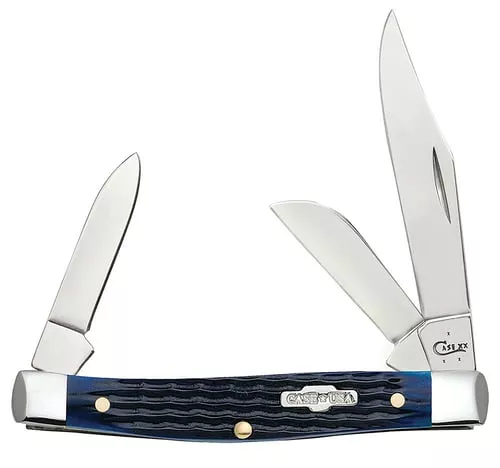 CASE KNIVES BLUE BONE ROGERS CORN COB JIG MEDIUM STOCKMAN!!