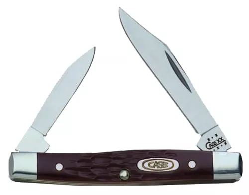 CASE KNIVES JIGGED BROWN SYNTHETIC SMALL PEN