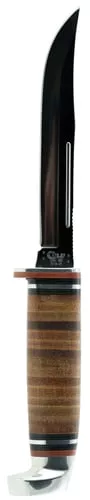CASE KNIVES LEATHER UTILITY HUNTER WITH LEATHER SHEATH