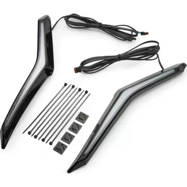 CIRO Goldstrike Strike Black Windshield Trim For Gold Wing (18051)