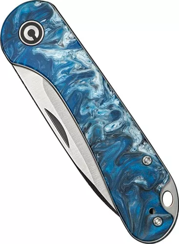 CIVIVI KNIFE ELEMENTUM SLIP JOINT 2.9" BLUE OCEAN/SATIN!