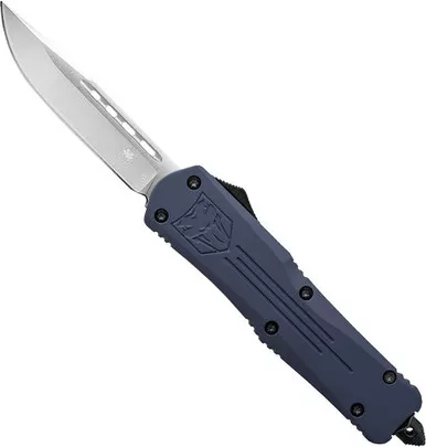 Cobratec Knives FS3 OTF Knife 3" D2 Drop Point Blue