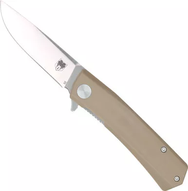 Cobratec Serpent Folder Pocket Knife 3" D2 Blade G-10 Handle Tan