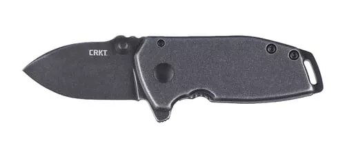 CRKT SQUID COMPACT 1.75" PLAIN EDGE BLACK STONEWASH