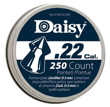 Daisy PrecisionMax Premium .22 Caliber Lead Pointed Field Pellets 250 Count