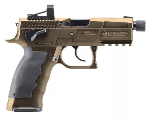 dB&T MK-II PSTL9MM SA 4.3" THRD BBL, FDE 17RD