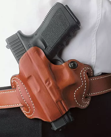 DeSantis Mini Slide Holster OWB Right Hand Leather M&P 9/40