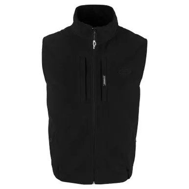 DRAKE MST Solid Windproof Layering Black Vest (DW1600-BLK)