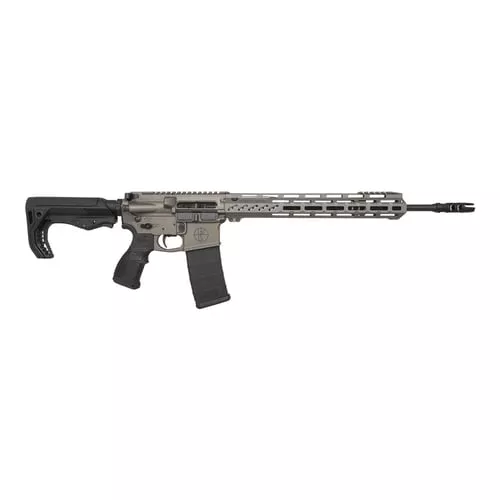 "FosTech FLITE Elite Phantom Fighter AR-15 Rifle - Tungsten | 5.56 NATO | 16"" Faxon Barrel | 13"" Mach-2 Rail | FosTech Tomahawk Stock | Sabre Grip | Installed Echo Sport Trigger"