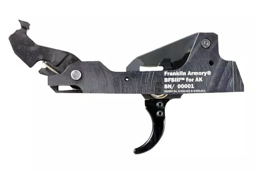 Franklin Armory BFSIII AK9-C1 Binary Firing System III Trigger - For 9mm AK firearms | Curved Trigger