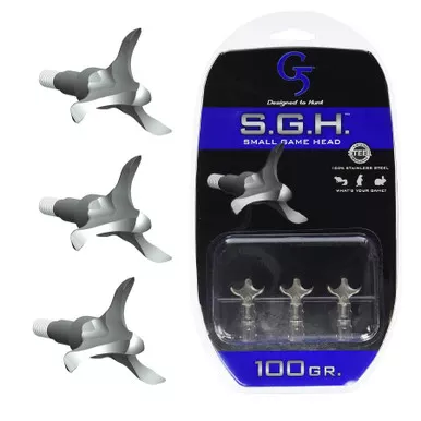 G5 OUTDOORS Small Game 100Gr Broadheads, 3-Pack (150)