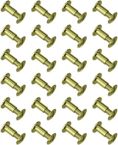 Grovtec Brass Chicago Screws 24-Pack
