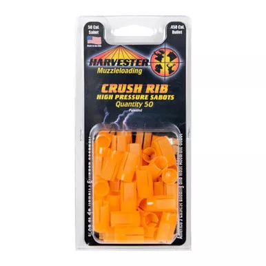 Harvester Muzzleloading .50 Caliber Crushed Rib Sabot 458 Caliber Bullets 50 Pack