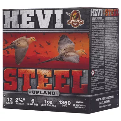 HEVI STL UPLND 12GA 2.75" #6 25/250