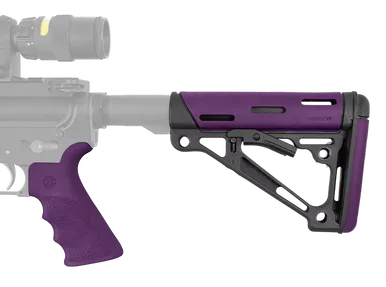 Hogue 15655 OverMolded 2-Piece Kit AR-15 M16 M4 Purple
