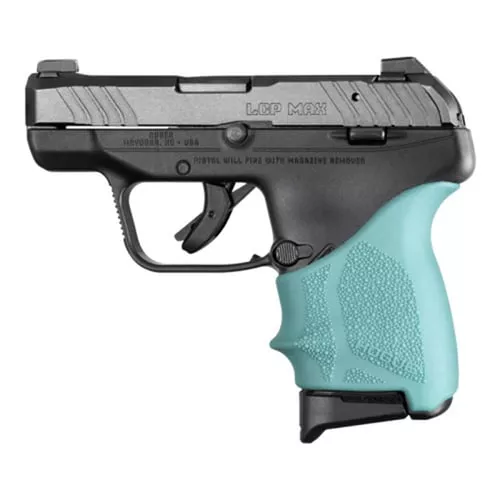 Hogue HandAll Beavertail Grip Sleeve Ruger LCP Max Aqua