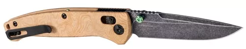 Hogue Mysto Folder Knife 3-2/5 Drop Point Blade Wood Maple Valley