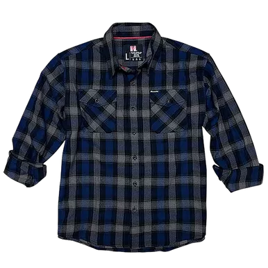 Horizon Design 32203 Flannel Shirt Large Navy